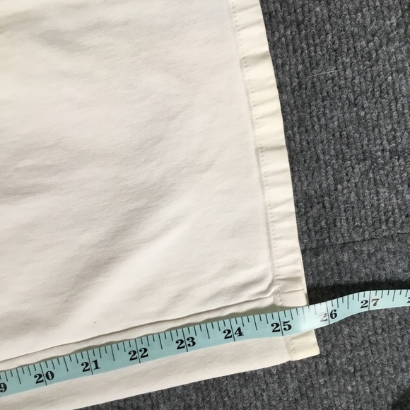 Lauren Jeans Co white cropped zipper leg opening women’s size 16 - Picture 9 of 9